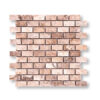 Autumn Blend Travertine 3/8x1x2 inch Tumbled Pool Tile