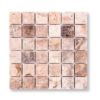 Autumn Blend Travertine 3/8x2x2 inch Tumbled Pool Tile