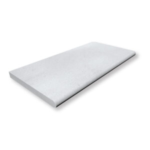 Snow White Marble 1-1/4x12x24 Pool Coping Bullnose Edge