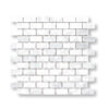 Snow White Marble 3/8x1x2 inch Tumbled Pool Tile