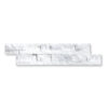 Ice White Marble 5/8x6x24 inch Split Face Ledger Panel