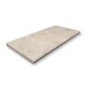 Ivory Premium Travertine 1-1/4x12x24 Pool Coping Bullnose Edge