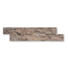 Dark Walnut Travertine 5/8x6x24 inch Split Face Ledger Panel