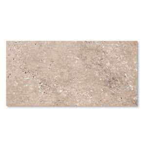 Light Walnut Travertine 1-1/4x12x24 Tumbled Paver