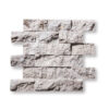 Silver Premium Travertine 5/8x2x4 inch Split Face Mosaic